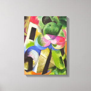 ハウスウィズバイフランツマルクヴィンテージファインアート キャンバスプリント