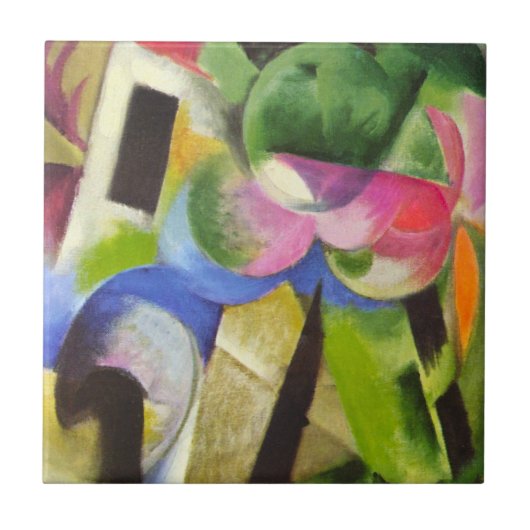 ハウスウィズバイフランツマルクヴィンテージファインアート タイル (正面)