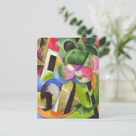 ハウスウィズバイフランツマルクヴィンテージファインアート ポストカード (スタンド正面)