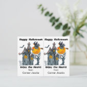 ハウスウィッチ幽霊のよく出るスクールパーティーハロウィンカード ポストカード (スタンド正面)