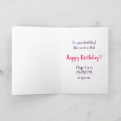 ハウスウィートイットカップケーキ誕生日 カード (内部)