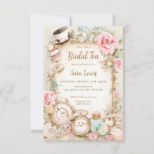 ハウスウェディングのお茶会への招待状 招待状 (正面)