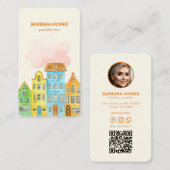 ハウスウォーターカラー実在エステートエージェント 名刺 (正面/裏面)