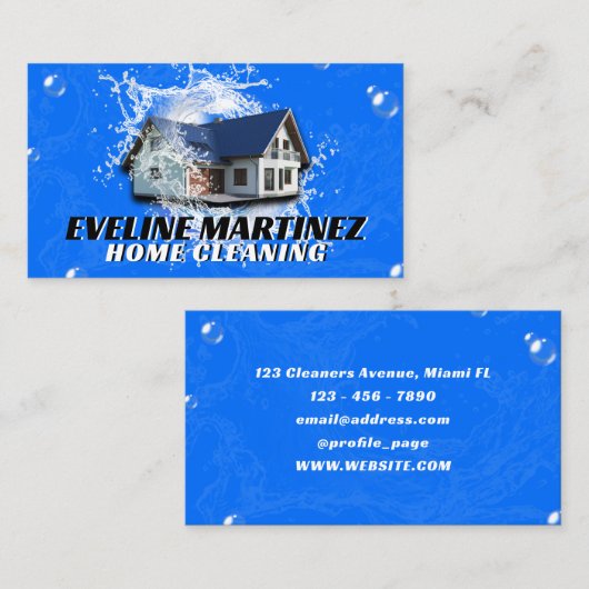 ハウスウォータースプラッシュハウスキーイング名刺 名刺 (正面/裏面)