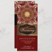 ハウスウォーミングオムアースパーティの招待状 招待状 (正面/裏面)