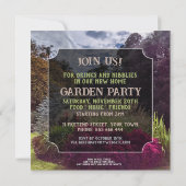 ハウスウォーミングガーデンカラフルパーティの招待状 招待状 (裏面)