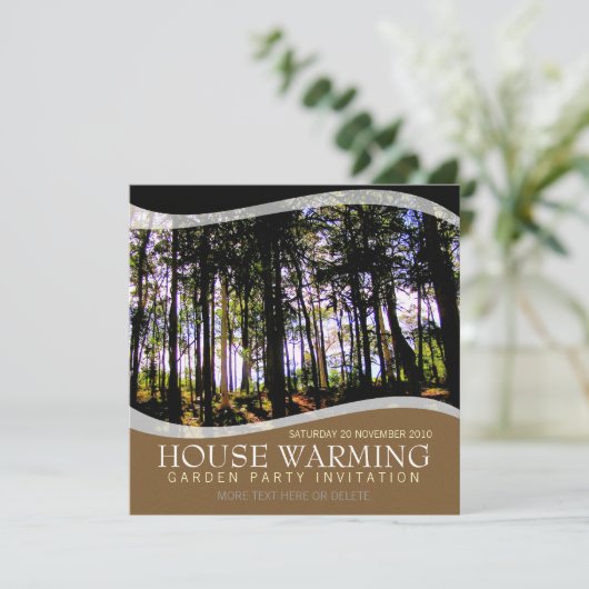 ハウスウォーミングガーデンパーティの招待状 招待状 (スタンド正面)