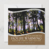 ハウスウォーミングガーデンパーティの招待状 招待状 (正面)