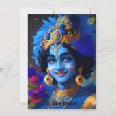 ハウスウォーミンググリハプラヴェシュクリシュナ招待状 招待状 (裏面)