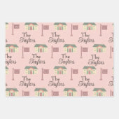 ハウスウォーミングハウスアイテム包装紙シート ラッピングペーパーシート (正面3)