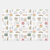 ハウスウォーミングハウスアイテム包装紙シート ラッピングペーパーシート (正面)