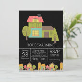 ハウスウォーミングパーティの招待状 招待状 (スタンド正面)