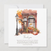 ハウスウォーミングパーティー秋フロントドア サンキューカード (正面)