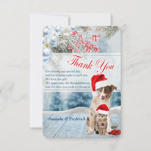 ハウスウォーミングホリデーパーティーサンキューユー サンキューカード (正面)