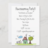ハウスウォーミングムービングパーティー招待状招待状 招待状 (正面)
