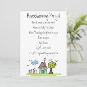 ハウスウォーミングムービングパーティー招待状招待状 招待状 (スタンド正面)