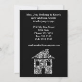 ハウスウォーミングムービングパーティー招待状招待状 招待状 (裏面)