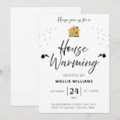 ハウスウォーミング招待状モバイル招待 招待状 (正面/裏面)