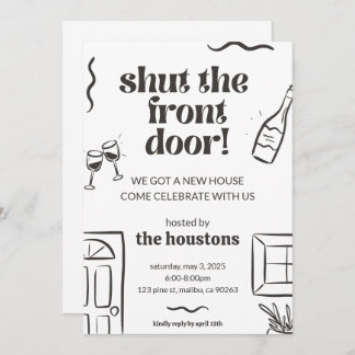 ハウスウォーミング招待状引っ越し祝いパーティー招待状 招待状