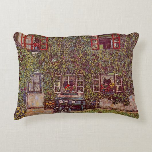 ハウスオブグアルダボシbyグスタフクリムトヴィンテージアート アクセントクッション (正面)