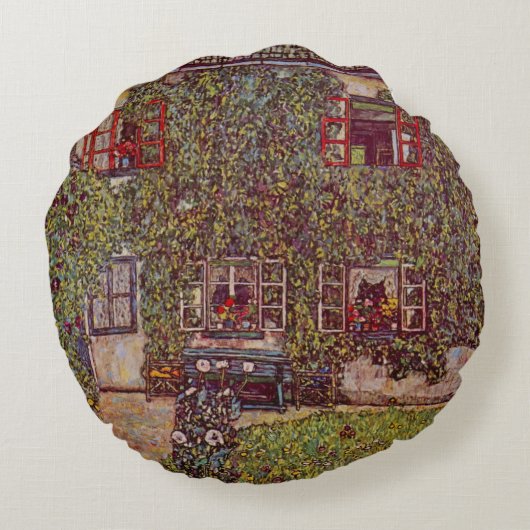 ハウスオブグアルダボシbyグスタフクリムトヴィンテージアート ラウンドクッション (裏面)