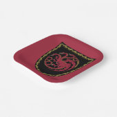 ハウスオブザドラゴンバッジ紙プレート ペーパープレート (傾斜あり)