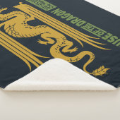 ハウスオブザドラゴン金ゴールド&グリーンニューイヤー | 恭喜發財 シェルパブランケット (3/4)