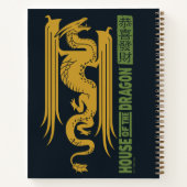 ハウスオブザドラゴン金ゴールド&グリーンニューイヤー | 恭喜發財 ノートブック (裏面)