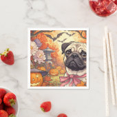 ハウスオブプグドッグ&ハロウィーン,秋,アートヌオーヴォ スタンダードカクテルナプキン (インサイチュ)