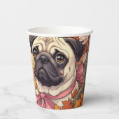 ハウスオブプグドッグ&ハロウィーン,秋,アートヌオーヴォ 紙コップ (裏面)