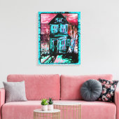 ハウスオブ招待状 キャンバスプリント (インサイチュ (リビング))