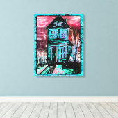 ハウスオブ招待状 キャンバスプリント (インサイチュ (ウッドフロア))