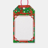 ハウスオブ迷彩柄クリスマスカモフラージュ ギフトタグ (裏面)