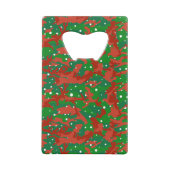 ハウスオブ迷彩柄クリスマスカモフラージュ クレジットカード栓抜き (裏面)