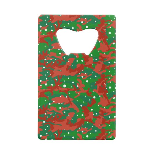 ハウスオブ迷彩柄クリスマスカモフラージュ クレジットカード栓抜き (裏面)