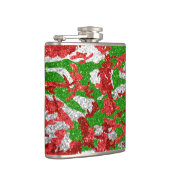 ハウスオブ迷彩柄シルバークリスマスパターン フラスク (右)