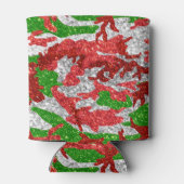 ハウスオブ迷彩柄シルバークリスマスパターン 缶クーラー (裏面)