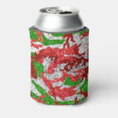 ハウスオブ迷彩柄シルバークリスマスパターン 缶クーラー (缶裏面)