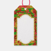 ハウスオブ迷彩柄金ゴールドクリスマスパターン ギフトタグ (裏面)