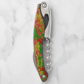 ハウスオブ迷彩柄金ゴールドクリスマスパターン ソムリエナイフ (裏面)