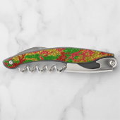 ハウスオブ迷彩柄金ゴールドクリスマスパターン ソムリエナイフ (裏面)