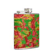ハウスオブ迷彩柄金ゴールドクリスマスパターン フラスク (右)