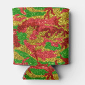 ハウスオブ迷彩柄金ゴールドクリスマスパターン 缶クーラー (裏面)