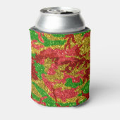 ハウスオブ迷彩柄金ゴールドクリスマスパターン 缶クーラー (缶裏面)