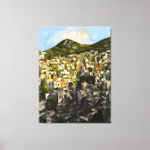 ハウスオンザヒルサイドアートフェティエ抽象芸術 キャンバスプリント (正面)