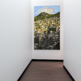 ハウスオンザヒルサイドアートフェティエ抽象芸術 キャンバスプリント