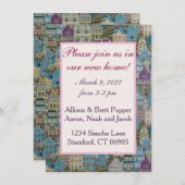 ハウスオンザヒル引っ越し祝いパーティーパーティー セーブザデート (正面/裏面)