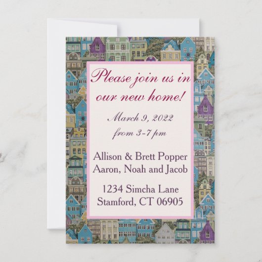 ハウスオンザヒル引っ越し祝いパーティーパーティー セーブザデート (正面)