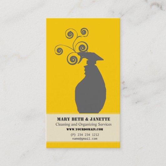 ハウスオージニエレガントングハウスキーピングサービス 名刺 (正面)