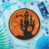 ハウスオ幽霊のよく出るレンジハロウィーン ペーパープレート (パーティー)